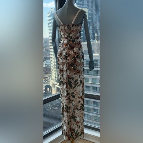 🆕 BRONX & BANCO 🧿 NWOT Dahlia Floral Embroidered Gown - Sz XS / US 2 - Picture 7 of 16